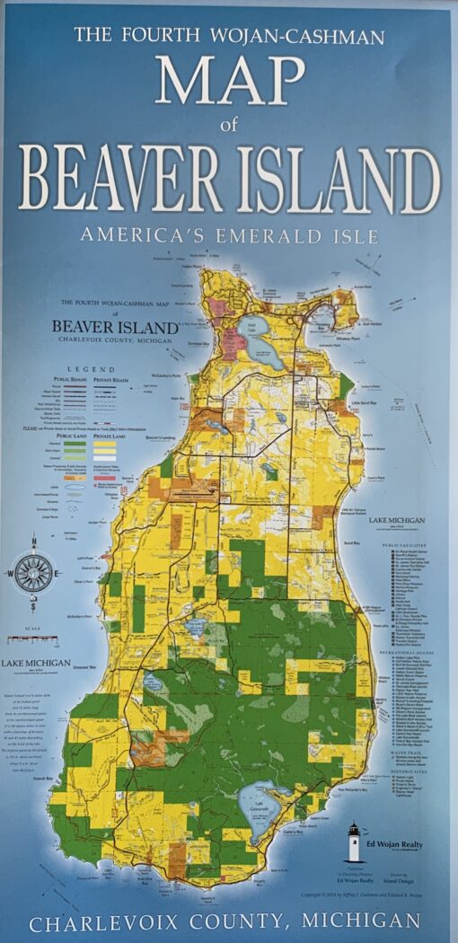 Ten pack of Wojan-Cashman Maps of Beaver Island - Image 2
