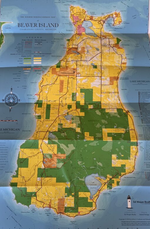 Ten pack of Wojan-Cashman Maps of Beaver Island - Image 3
