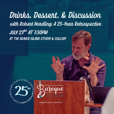 Desserts & Discussion: 25 Years of Baroque on Beaver