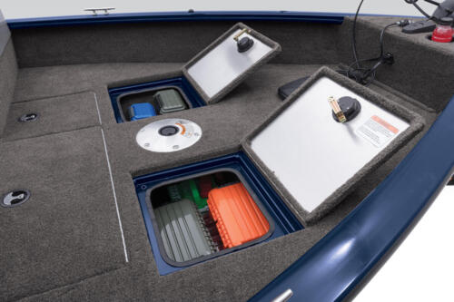 2 bow storage compartments