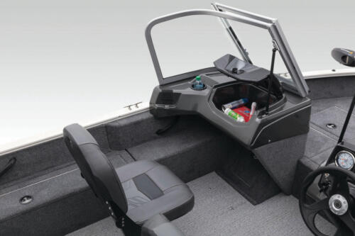 Passenger console with glovebox & built-in drink holder
